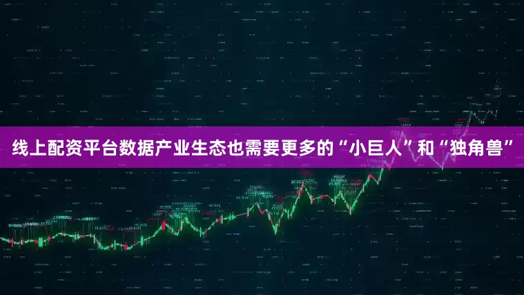 线上配资平台数据产业生态也需要更多的“小巨人”和“独角兽”